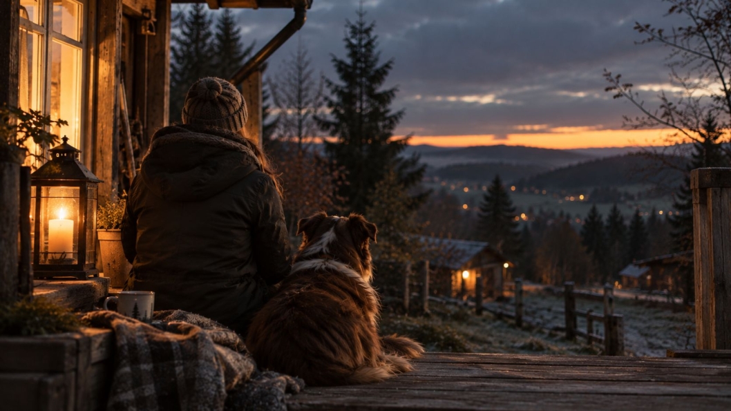 Nahcbars Lumpi Hundetraining Spaziergang Dunkelheit Herbst